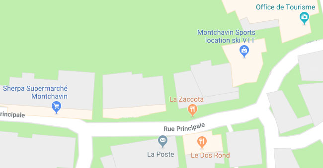 Localiser le magasin Montchavin Sport sur Google Map